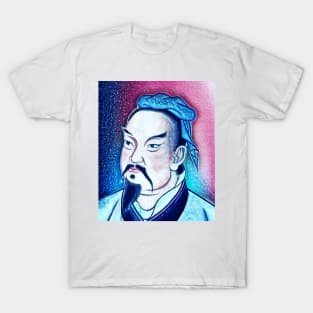 Sun Tzu Snowy Portrait | Sun Tzu Artwork 13 T-Shirt